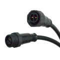 M16 2 pin waterproof connector male female extension cord IP68 outdoor LED connector power cable